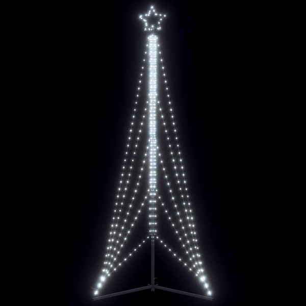 Luces para árbol de Navidad 525 LEDs blanco frío 302 cm
