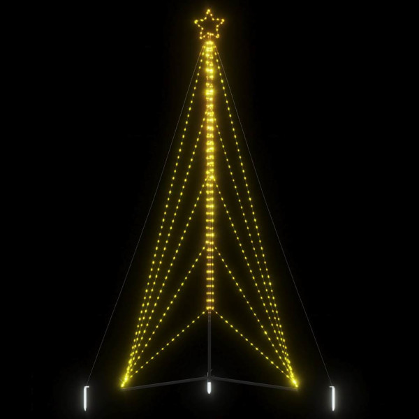 Luces para árbol de Navidad 615 LEDs blanco cálido 404.5 cm