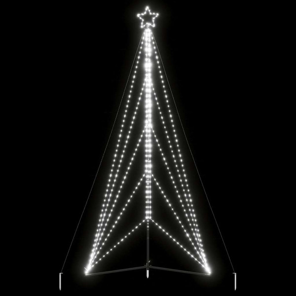 Luces para árbol de Navidad 615 LEDs blanco frío 404.5 cm