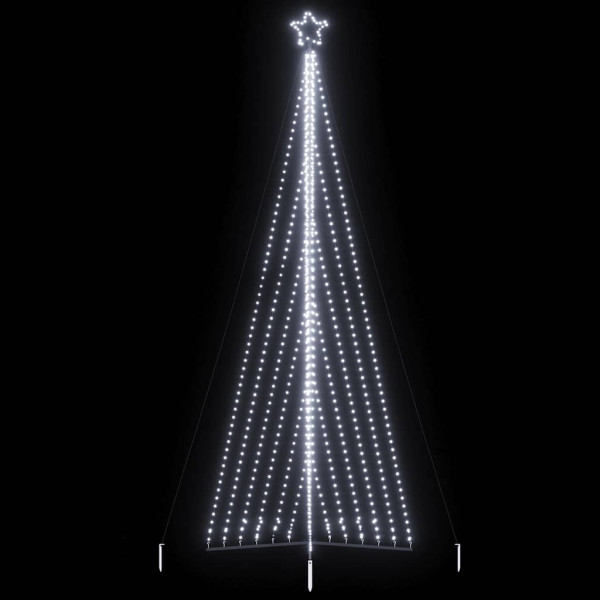 Luces para árbol de Navidad 789 LEDs blanco frío 476 cm