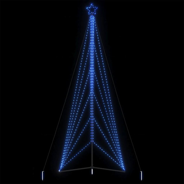 Luces para árbol de Navidad 861 LED azul 478 cm