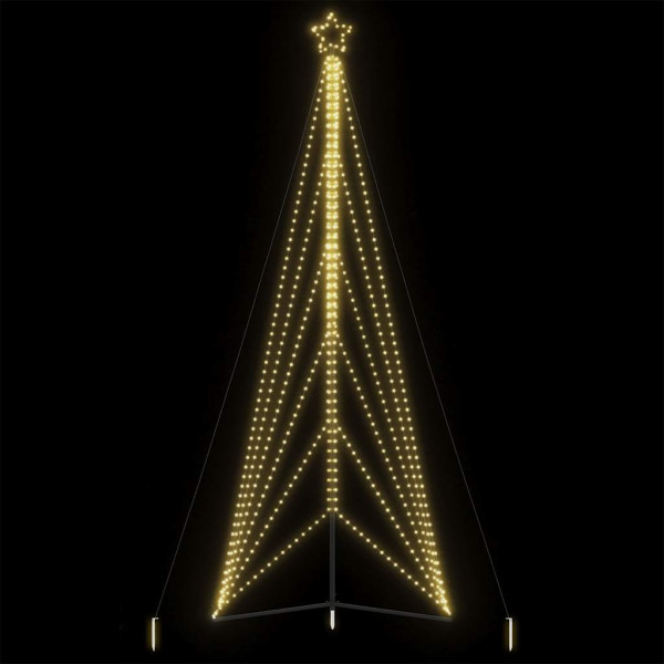 Luces para árbol de Navidad 861 LEDs blanco cálido 478 cm