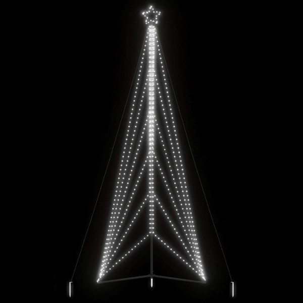 Luces para árbol de Navidad 861 LEDs blanco frío 478 cm