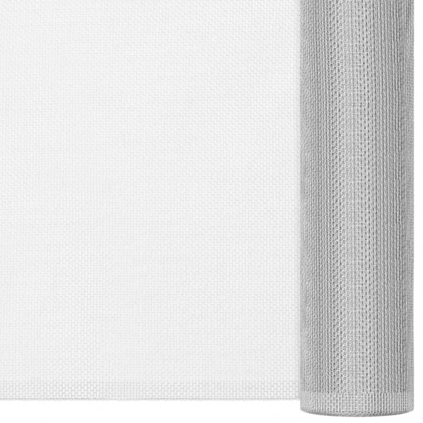 Malla mosquitera de aluminio plateada 80x500 cm