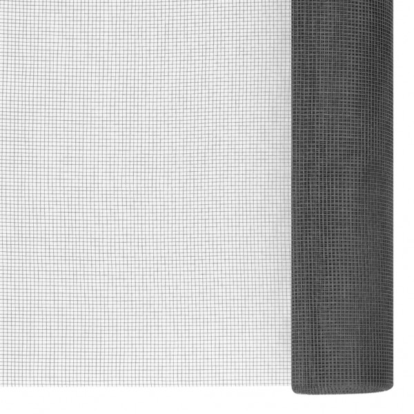 Malla mosquitera de fibra de vidrio negra 80x1000 cm