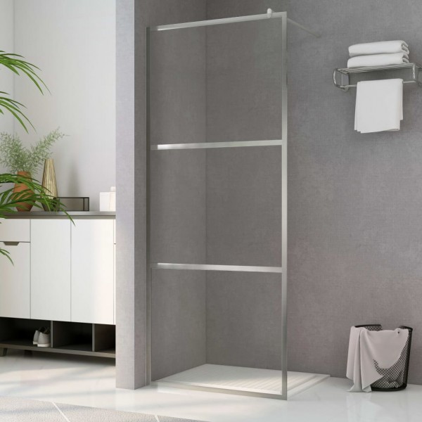 Mampara de ducha accesible vidrio ESG claro 90x195 cm