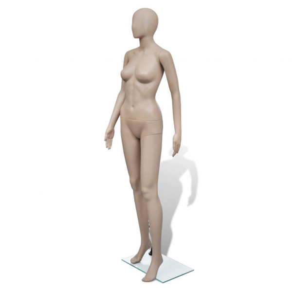 Maniquí de mujer con cabeza redonda