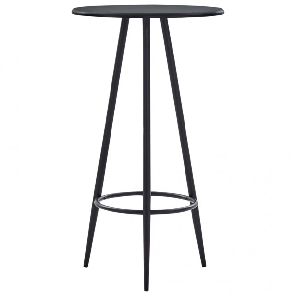 Mesa alta de cocina MDF negro 60x107.5 cm