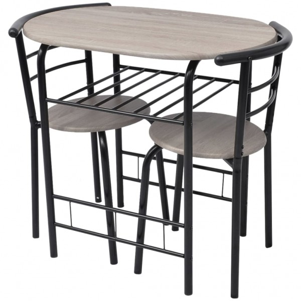 Mesa alta de cocina o bar con taburetes MDF