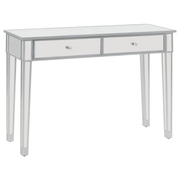 Mesa consola de espejo de MDF y vidrio 106.5x38x76.5