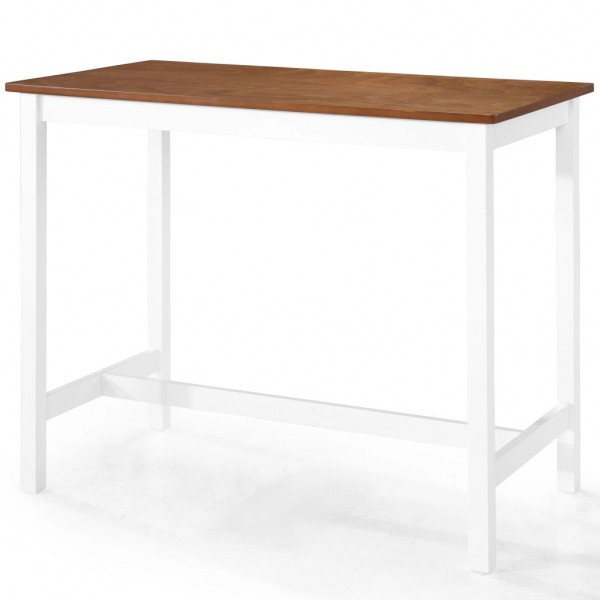 Mesa de bar madera maciza 108x60x91 cm