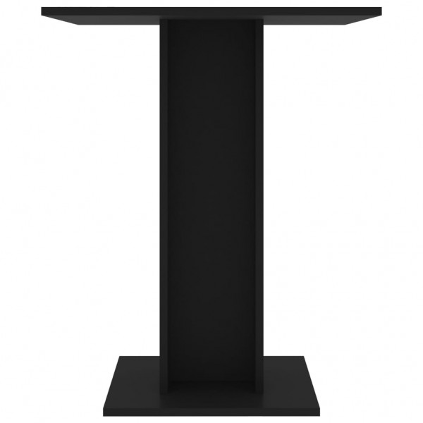 Mesa de bistró de madera contrachapada negro 60x60x75 cm