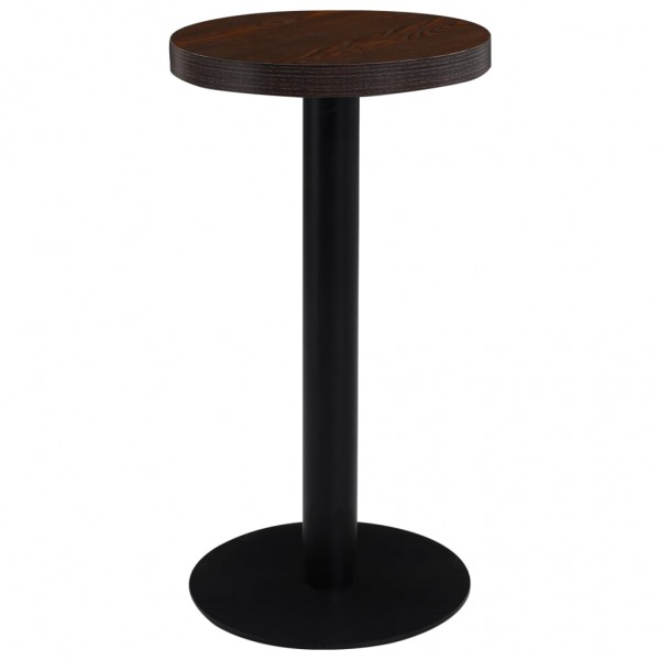 Mesa de bistró MDF marrón oscuro 40 cm