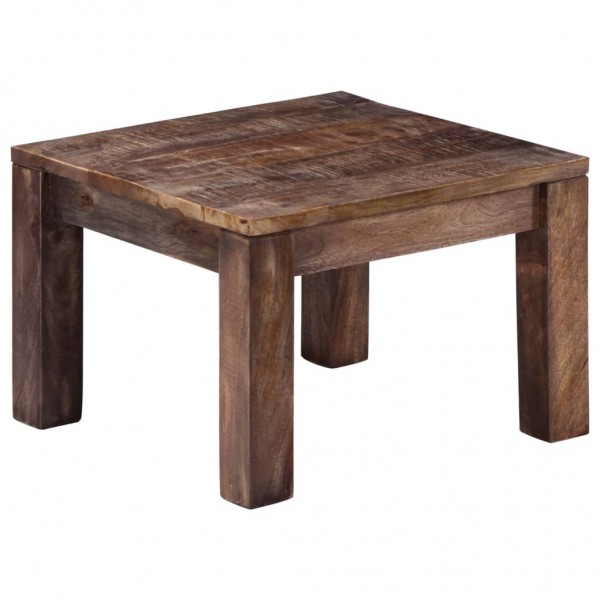 Mesa de centro 50x50x35 cm madera maciza de mango