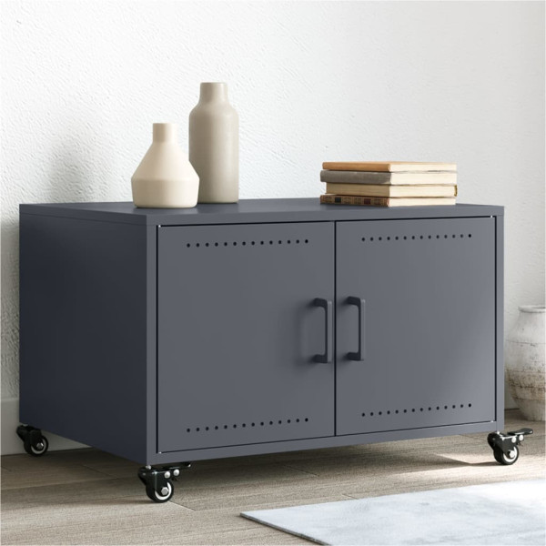 Mesa de centro acero laminado en frío antracita 68x50x43.5 cm