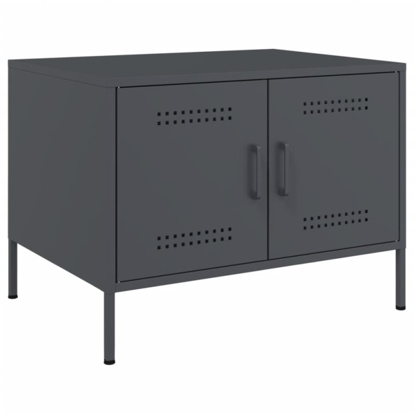 Mesa de centro acero laminado en frío antracita 68x50x50.5 cm