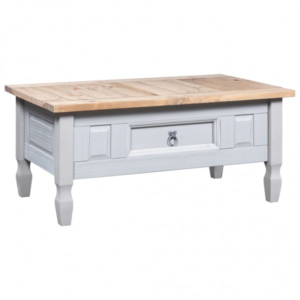 Mesa de centro Corona Range pino mexicano gris 100x60x45 cm