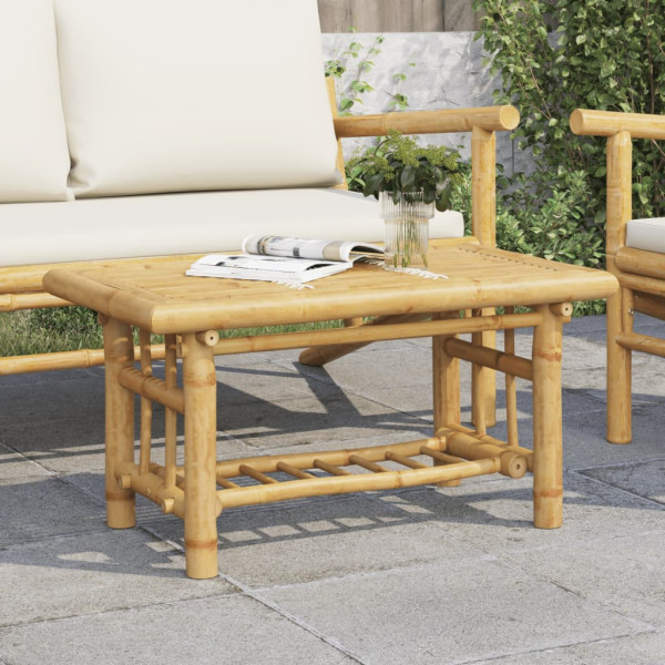 Mesa de centro de bambú 70x45x36 cm