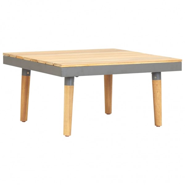 Mesa de centro de jardín madera maciza de acacia 60x60x31.5 cm