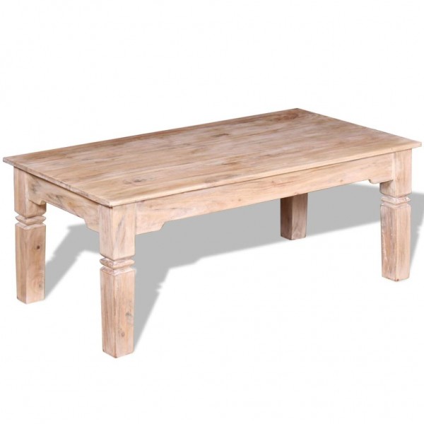 Mesa de centro de madera de acacia 110x60x45 cm
