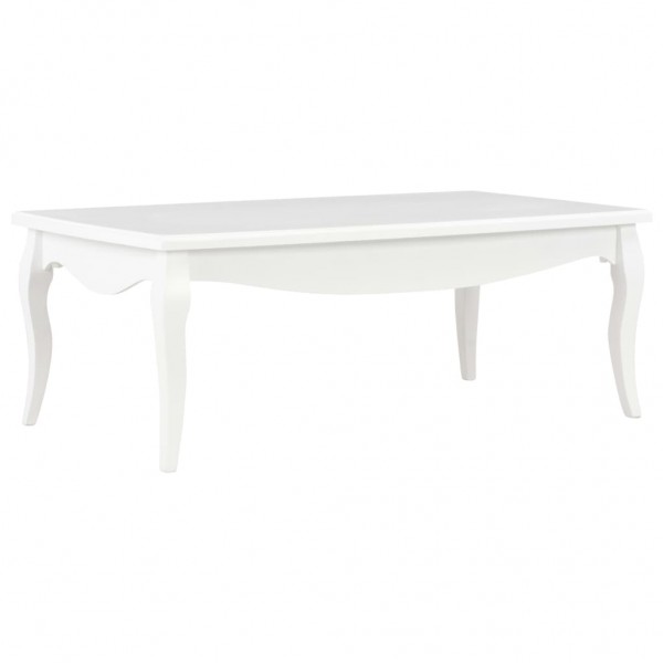 Mesa de centro de madera maciza de pino blanco 110x60x40 cm