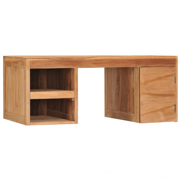 Mesa de centro de madera maciza de teca 90x50x40 cm