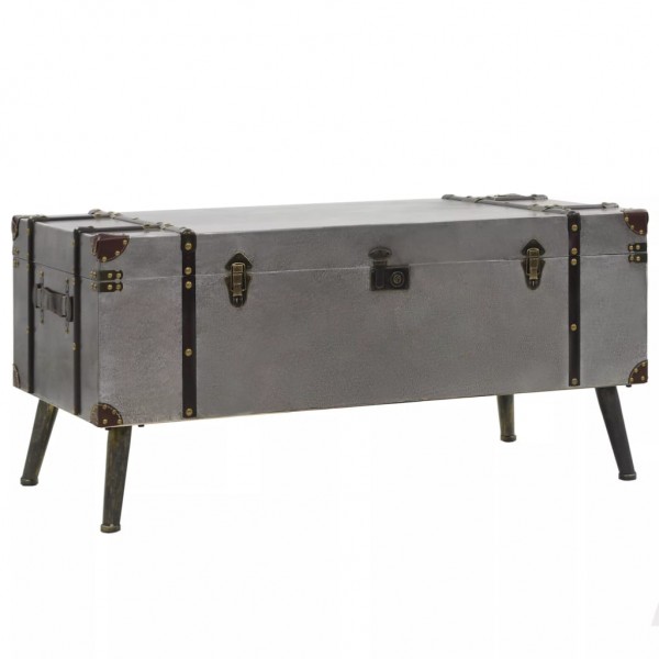 Mesa de centro de MDF y aluminio 102x51x47.5 cm
