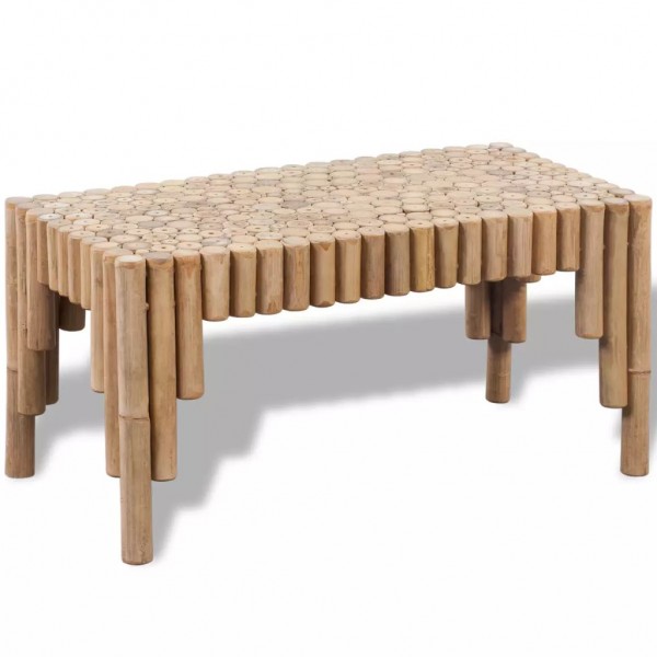 Mesa de centro de palos de bambú
