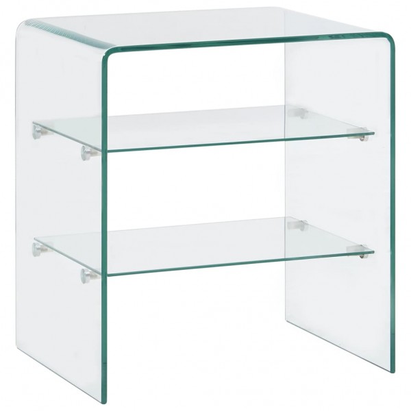 Mesa de centro de vidrio templado 50x40x56 cm