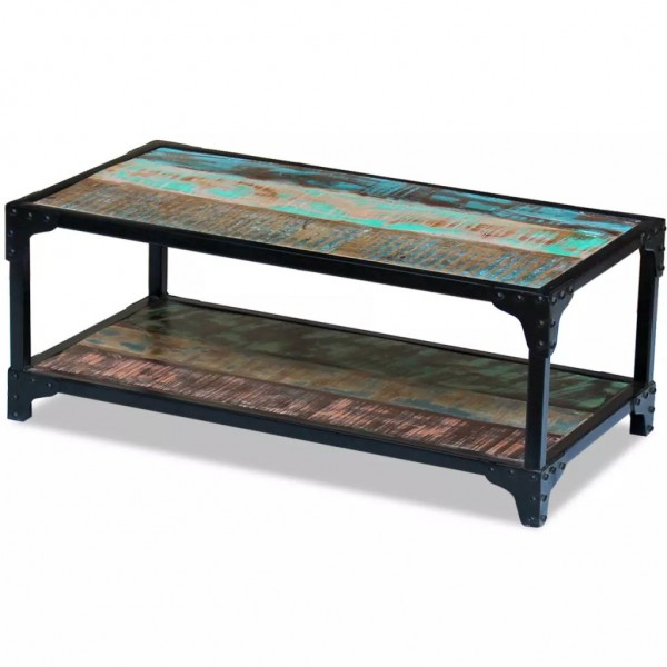 Mesa de centro madera maciza reciclada