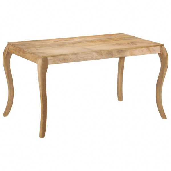 Mesa de comedor 135x75x76 cm de madera maciza de mango