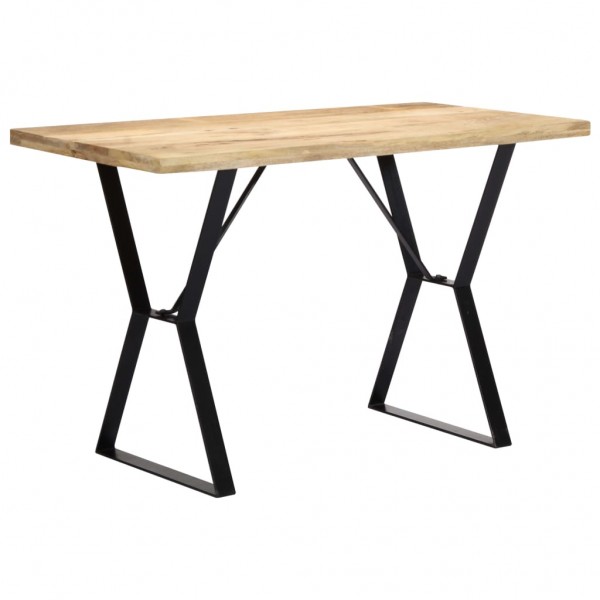 Mesa de comedor madera maciza de mango 120x60x76 cm