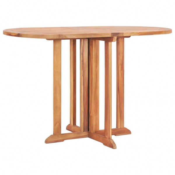 Mesa de jardín Butterfly de madera maciza de teca 120x70x75 cm