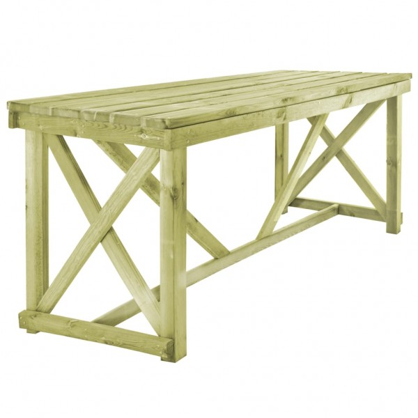 Mesa de jardín de madera 160x79x75 cm