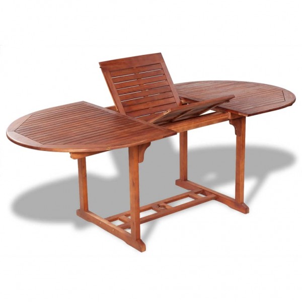 Mesa de jardín madera maciza de acacia 200x100x75 cm