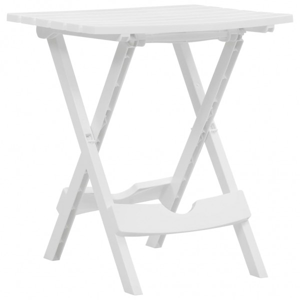 Mesa de jardín plegable blanco 45.5x38.5x50 cm