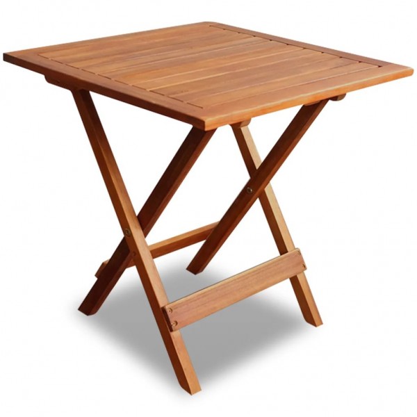 Mesa para terraza bistró madera maciza de acacia 46x46x47 cm