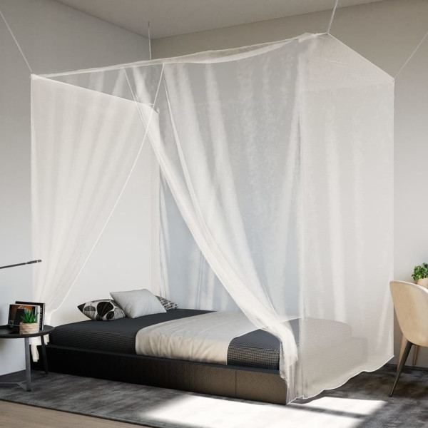 Mosquitera colgante 156 malla blanca 220x100x150 cm