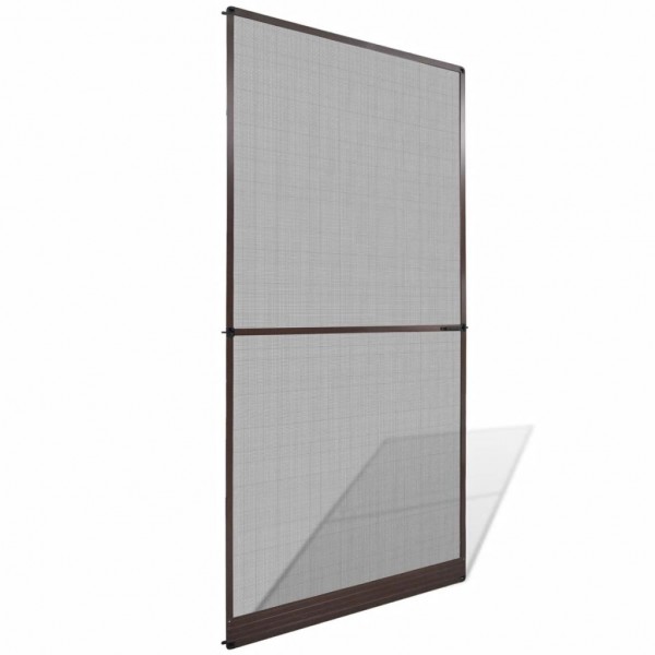 Mosquitera con bisagras para puertas marrón 120x240 cm