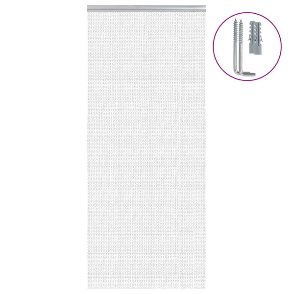 Mosquitera de cadena para puerta aluminio 90x200 cm