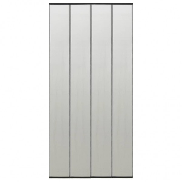 Mosquitera para puerta 5 pzas cortina de malla negro 120x240 cm