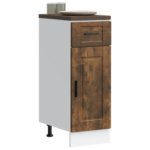 Mueble bajo de cocina porto roble ahumado madera reconstituida