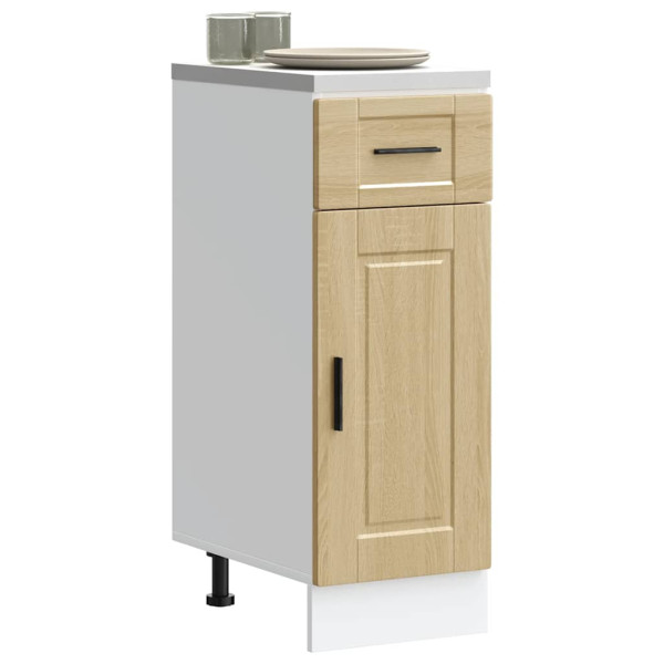 Mueble bajo de cocina porto roble sonoma madera reconstituida