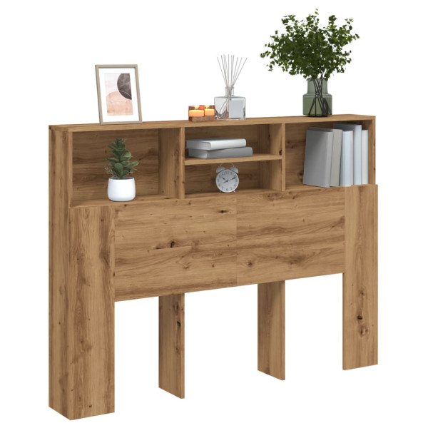 Mueble cabecero roble artisan 140x19x103.5 cm