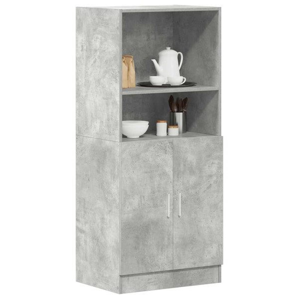 Mueble cocina madera ingeniería gris hormigón 57x41.5x131.5 cm