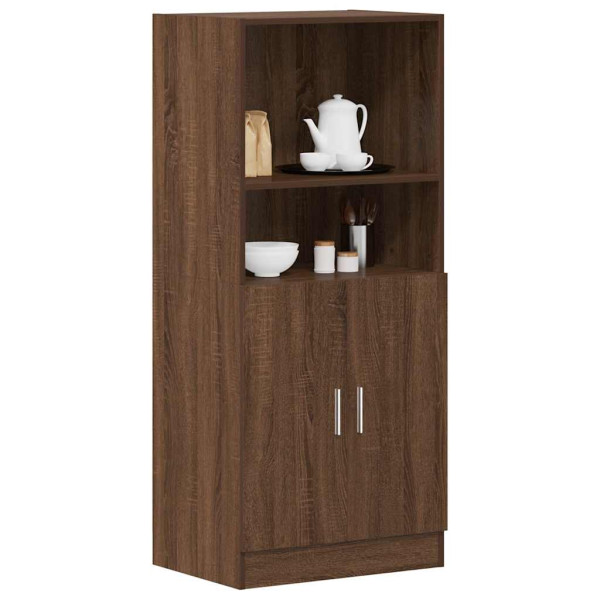 Mueble cocina madera ingeniería roble marrón 57x41.5x131.5 cm