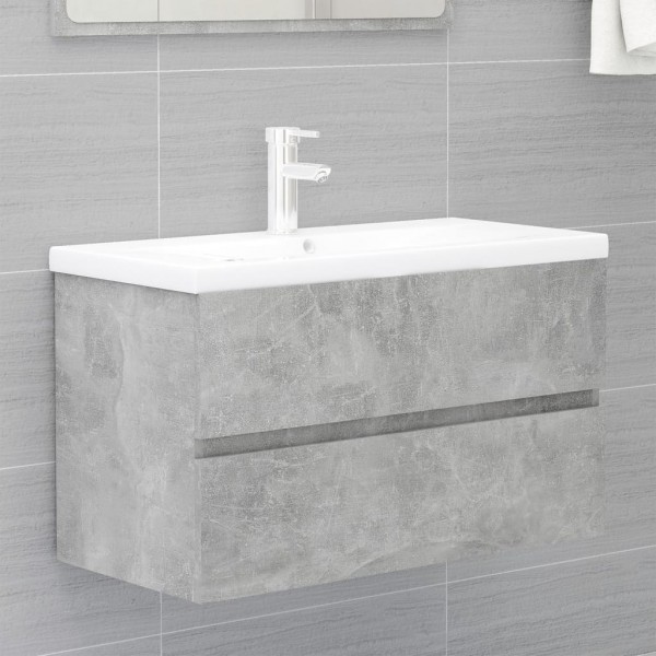 Mueble con lavabo aglomerado gris hormigón