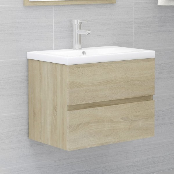 Mueble con lavabo aglomerado roble Sonoma