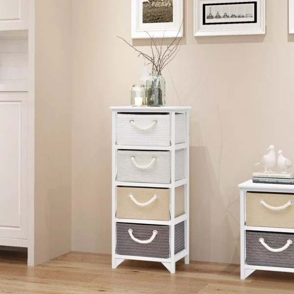Mueble de almacenaje 4 cajones madera