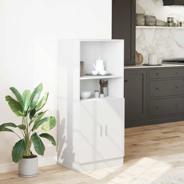 Mueble de cocina madera de ingeniería blanco 57x41.5x131.5 cm